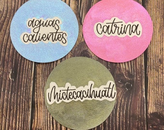 Single Colors Listing Half Pan Handmade Watercolor Día de Los Muertos Day of The Dead