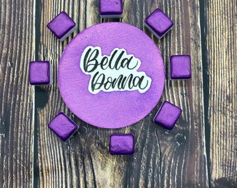 Bella Donna Shimmer Metallic Handmade Watercolor