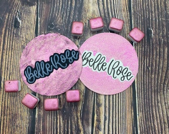 BelleRose Pink Slight  Chameleon Colorshift Handmade Watercolor