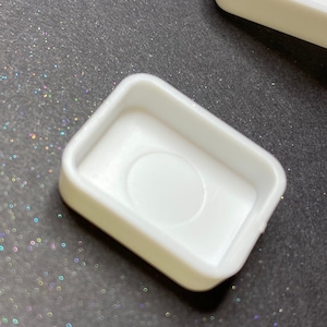 Quarter Pan Rounded White Watercolor Pan Pack of 100
