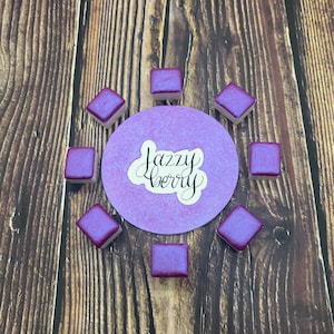 Jazzy Berry Pink Shimmer Watercolor Half Pan Watercolor Palette