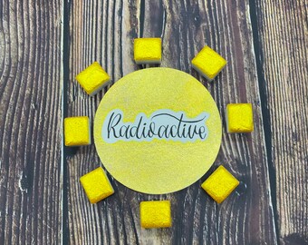 Radioactive Intense yellow Color Shift Handmade Watercolor