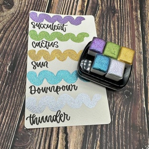 Ensemble de 5 couleurs de la collection Desert Monsoon, 2 ml, demi-poêle, palette de peinture d&#39;artiste aquarelle faite main, hydracolor