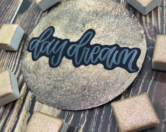 Day Dream Light Beige Holographic Slight Chameleon Handmade watercolor