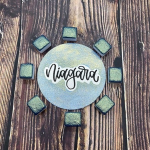 Niagara Blue Super Chunky Handmade Watercolor Hydracolour