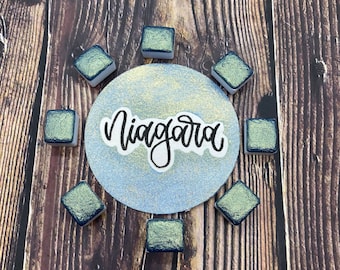 Niagara Blue Super Chunky Handmade Watercolor Hydracolour
