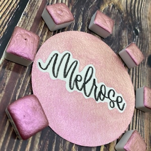 Melrose Pink Peach Color Shift Handmade Watercolor Colorshift
