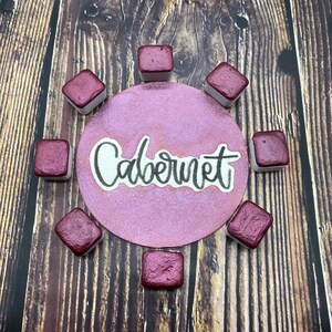 Cabernet 2.0 Dark Red Handmade watercolor