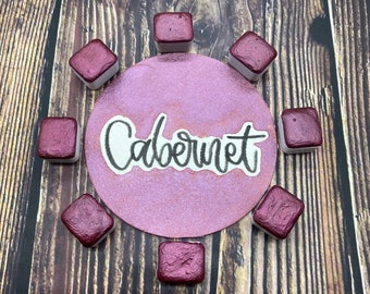 Cabernet 2.0 Dark Red Handmade watercolor