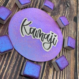 Kamaji Purple Chameleon Handmade watercolor