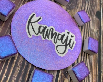 Kamaji Purple Chameleon Handmade watercolor