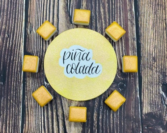 Piña Colada Yellow Chunky Glitter Sparkle Slight Colorshift Handmade Watercolor