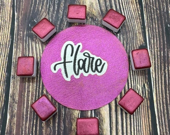 Flare Red Magenta Handmade watercolor