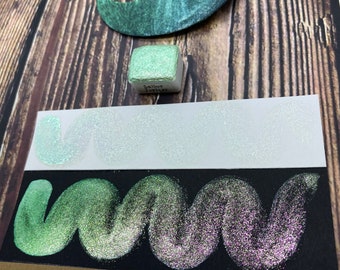 Sailor Moon Sailor Jupiter Light Green Handmade Watercolor Super Color Shift