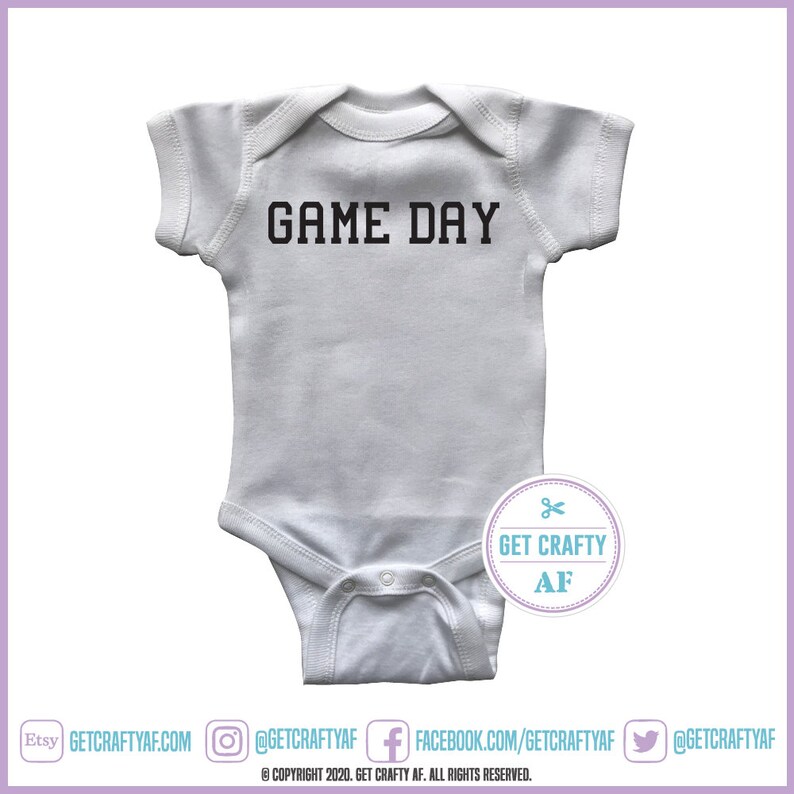 Funny Baby Gift, Football Fan Baby Gift Game Day Baby Bodysuit Sports Fan Baby Gift Baseball Fan Baby Gift