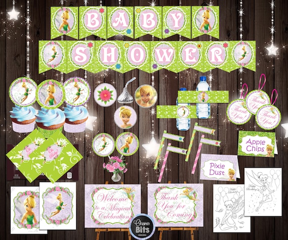 TINKERBELL Baby Shower Decorations Tinkerbell Baby Shower Party