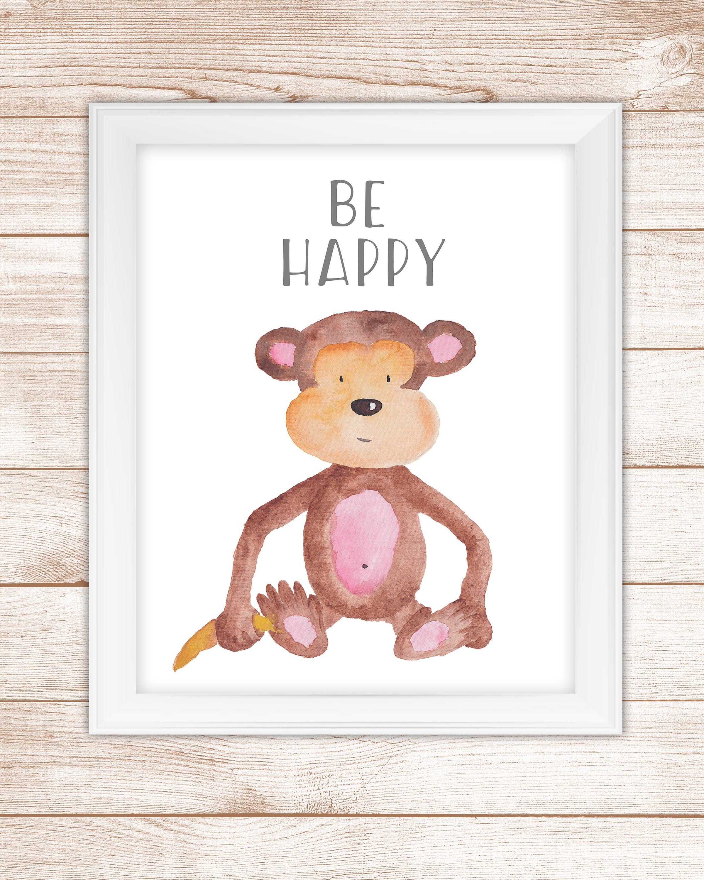 Watercolor Nursery Art PrintNursery Wall ArtNursery Animal | Etsy