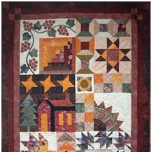 Designs to Share with You - Home is Where the Heart is - quilt pattern - wall hanging - DSY108