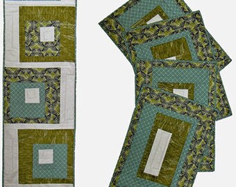 Designs to Share with You - Little Boxes - quilt pattern - placemats - table runner - DSY231