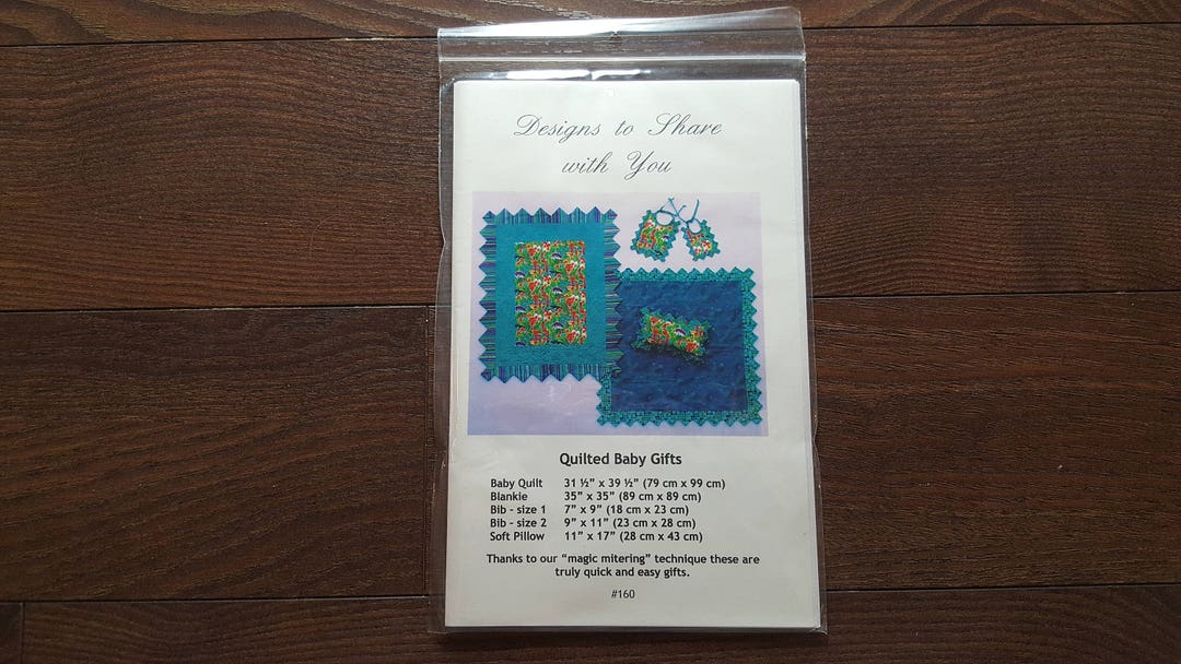 Designs to Share With You Quilted Baby Gifts Quilt Pattern Etsy Canada