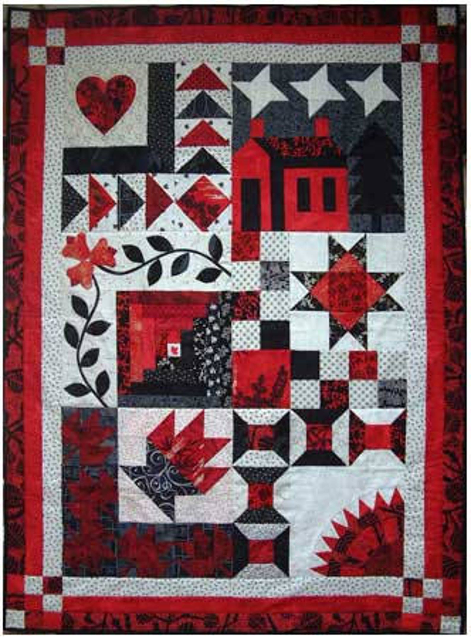 Designs to Share With You Home is Where the Heart is Quilt Pattern Wall