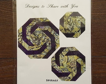 Designs to Share with You - Spirals - quilt pattern - placemat - centerpiece - DSY152