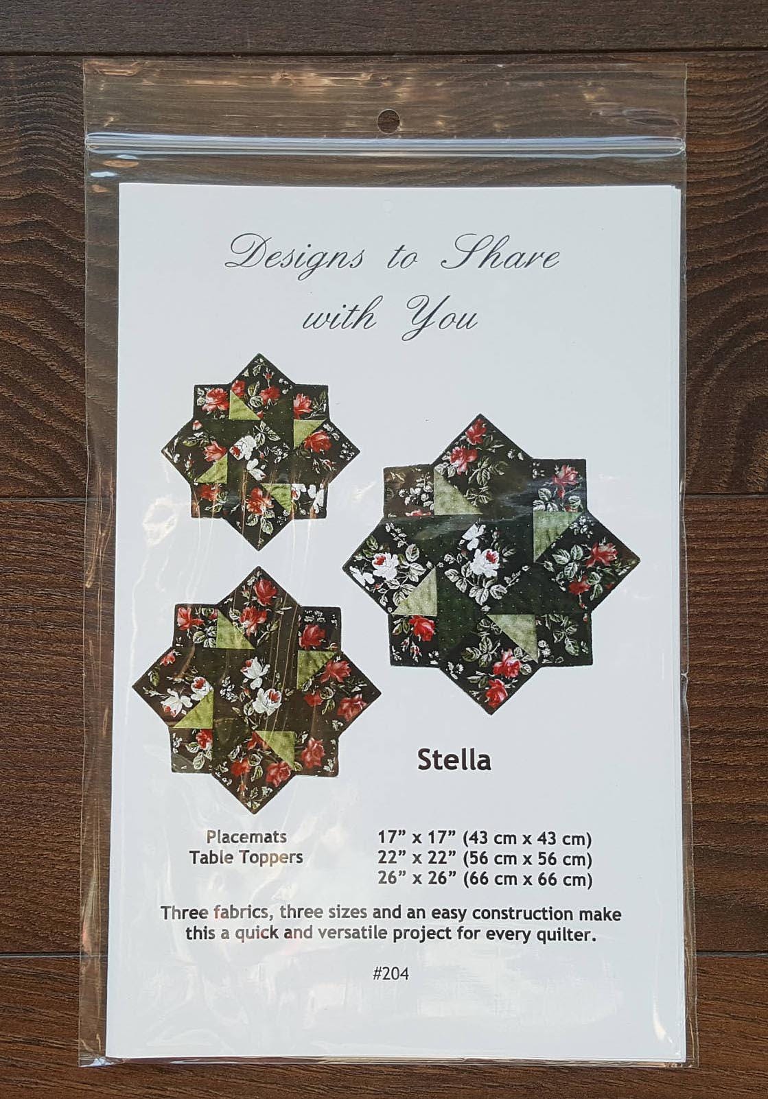 Diseños para compartir contigo - Stella - patrón de colcha - mantel  individual - centro de mesa - adorno para mesa - DSY204 - Etsy México, image size:1119x1602