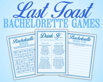 SPIELE für Last Toast On The Coast Bachelorette Party Bearbeitbare Brautspiele Bach Weekend Trip Beach Bachelorette Last Toast Bachelorette