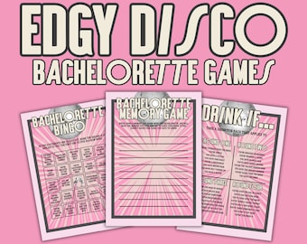 Modello GIOCHI per ultima festa di addio al nubilato in discoteca Segno personalizzato Addio al nubilato a tema discoteca Ultimi giochi nuziali da discoteca Giochi di addio al nubilato taglienti da discoteca