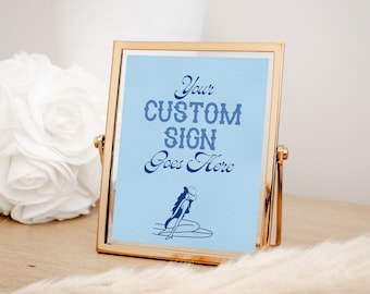 Coastal Cowgirl Bachelorette Party Custom Sign Template Cowgirl Beach Themed Bachelorette Cowgirl Blue Beach Bachelorette Coquette Coastal