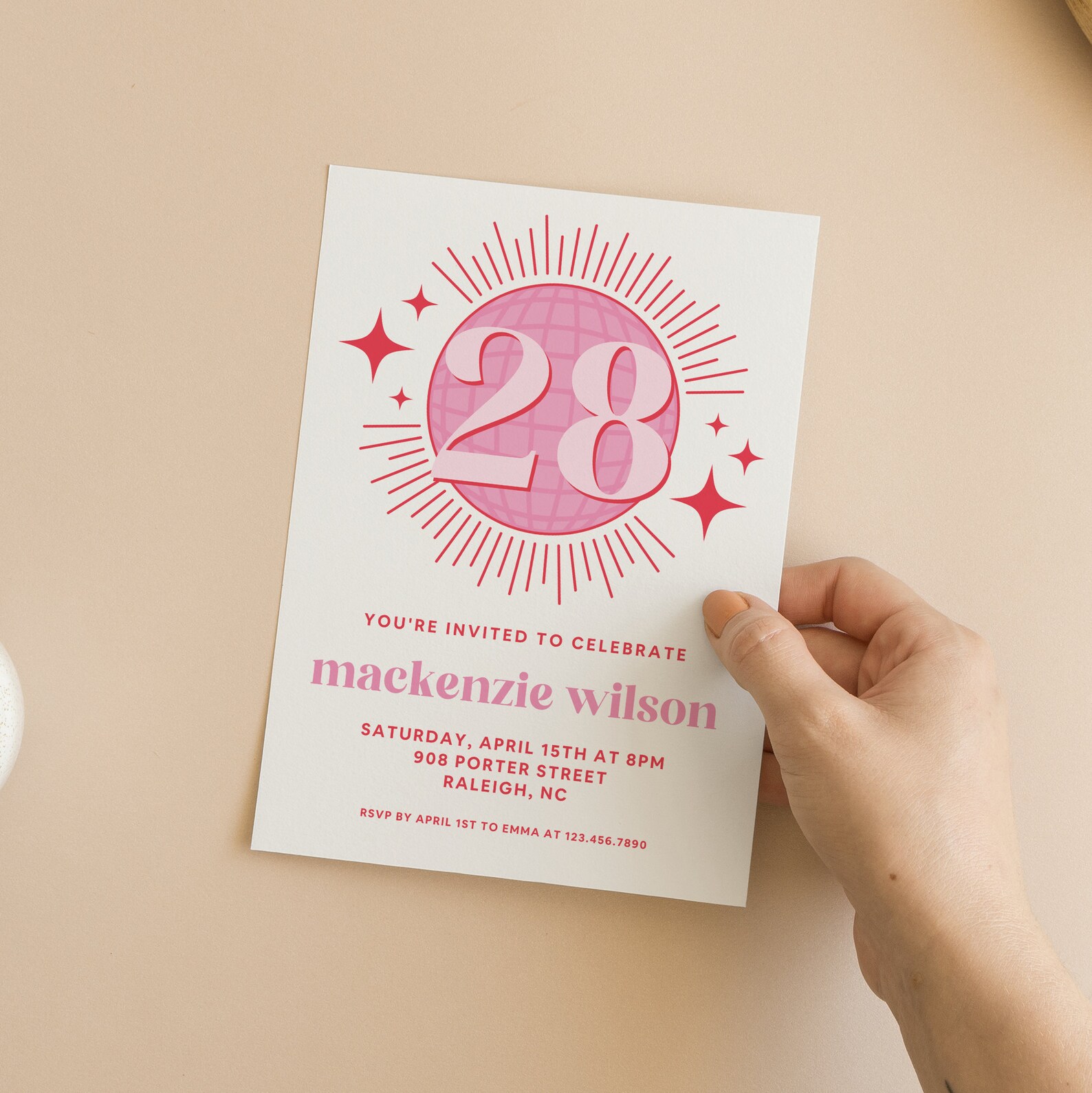 Birthday Invitation TEMPLATE Canva Invite Download Editable Etsy