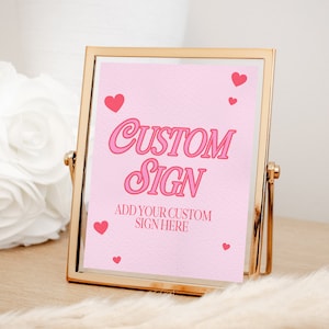 Drunk In Love Bachelorette Party Downloadable Custom Sign Canva Template Bach Weekend Trip Sign Modern DIY Custom Signage Pink Bachelorette