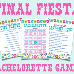 Six Final Fiesta Bachelorette Party Games Template Bachelorette Weekend Mexico Bachelorette Fiesta Bachelorette Party Final Fiesta Hen