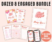 Dazed and Engaged BUNDLE Bachelorette Party Templates Invitation Bachelorette Welcome Sign Bachelorette Mobile Invitation Bachelorette Games