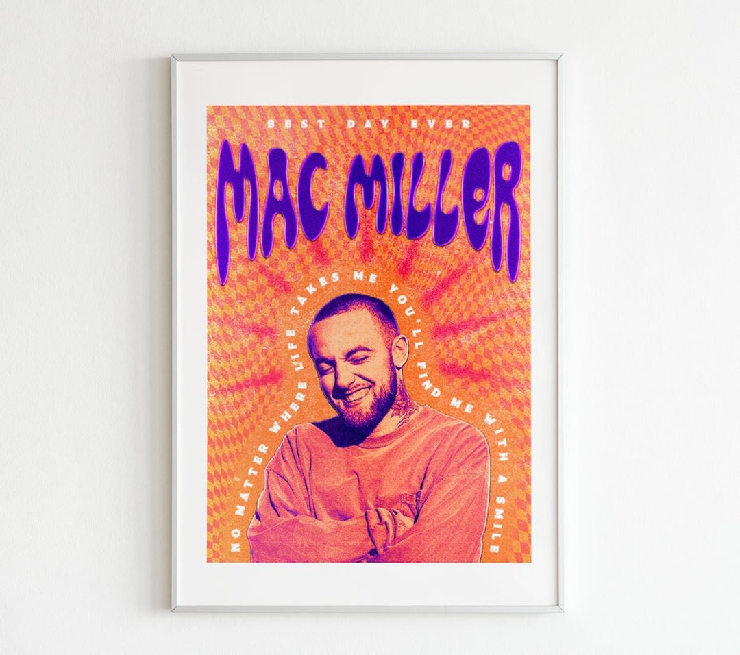 Mac Miller PRINTABLE PDF File Digital Product Poster Graphic Art Design