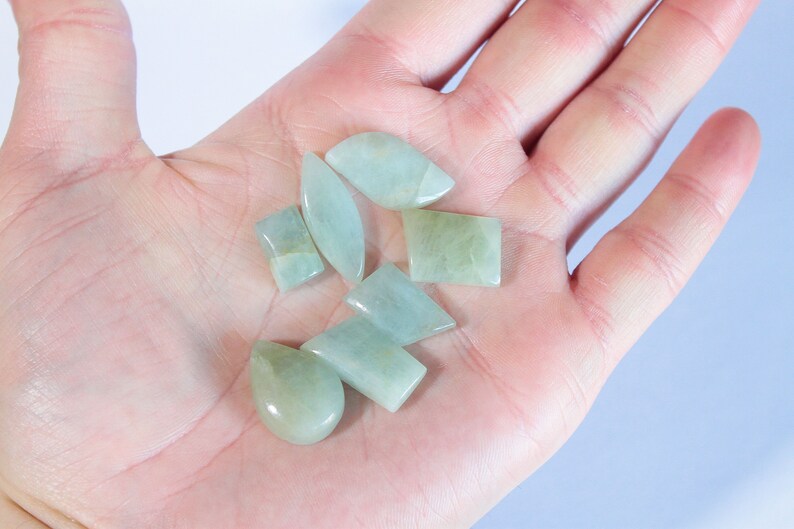 aquamarine gemstone Fancy Aquamarine cabochon lot Aquamarine lot aquamarine jewelry supplies fancy shape gemstone cabochon for jewelry