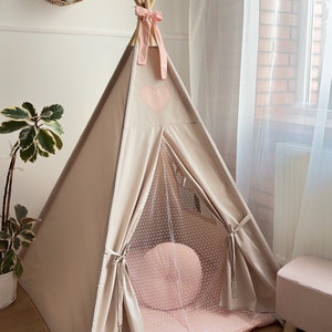 Teepees For Kids, Play Tent, Children Playhouse, Woodland Nursery Decor, Tipi For Playroom, Personalized gift, Pretend Play,Childrens Teepee