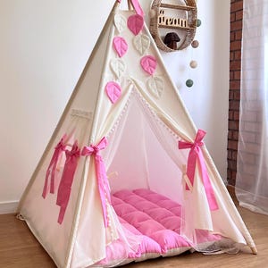 Teepees For Kids, Play Tent, Children Playhouse, Woodland Nursery Decor, Tipi For Playroom, Toddler Christmas Gift, Pretend Play