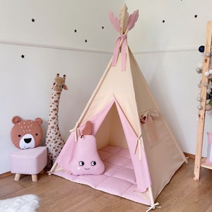Indoor Playhouse, Teepees For Kids, Tipi Pretend Play, Play Tent, Children Playhouse, Personalized Prezent, Toddler Birthday Gift