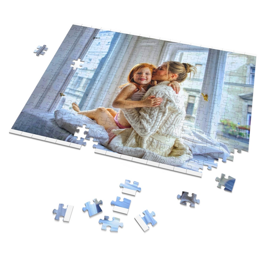 Custom Photo Puzzle252 Pieces Puzzlefamily Photo Gift Puzzle Etsy