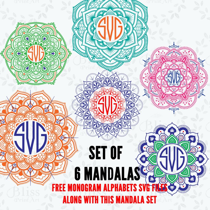 Download Mandala SVG Mandala Svg bundle Mandala decal Sacred Geometry | Etsy