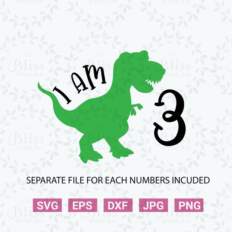 Download Dinosaur svg boy birthday SVG birthday svg 1st 2nd 3rd | Etsy