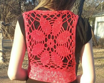 Easy crochet circle vest pattern free lotus mandala