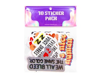 10 Stickers Bundle Pack