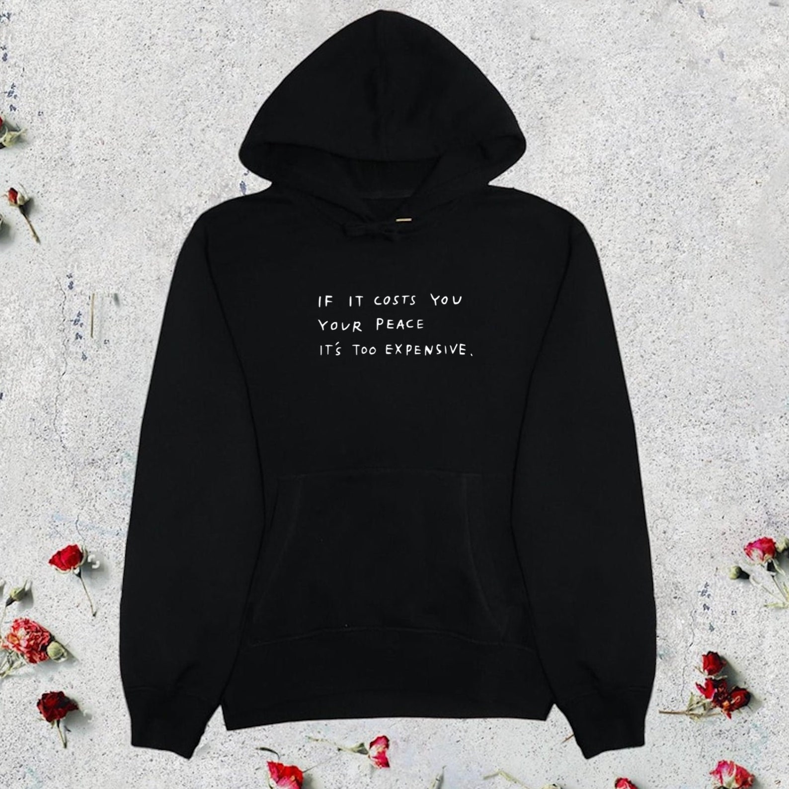 The Cost of Peace Hoodie Inspirational Mental Health - Etsy