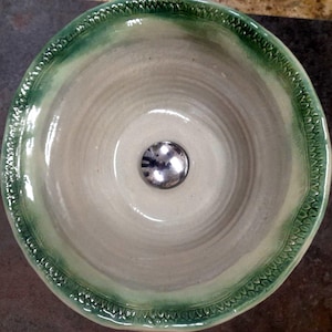 Handcrafted ceramic basin