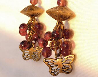 Boucles grappe et papillon