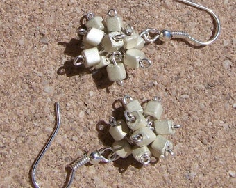 Earrings cluster cubes