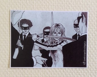 Kill Bill - Impression format carte - 13,8 x 10 cm