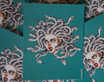 Medusa - Mythology - A5 Print